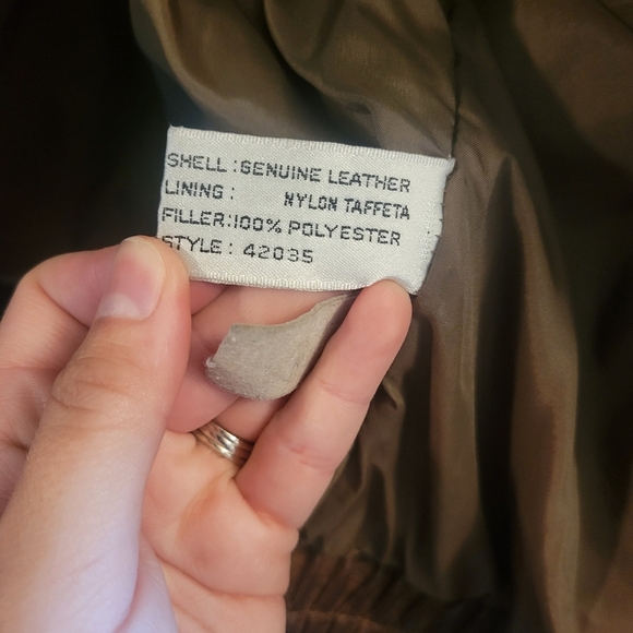 Vintage Chia Brown Leather Jacket - Picture 8 of 11